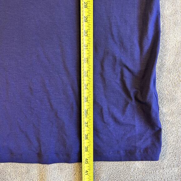 Eileen Fisher Women’s Navy Blue Shift Dress PP Petite Minimalist Sleeveless - Picture 5 of 9